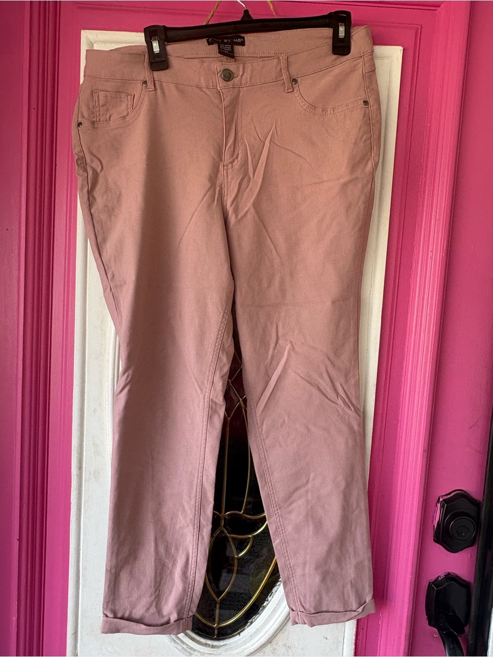 Women’s Ankle-Length Cropped Pants in Dusty Rose